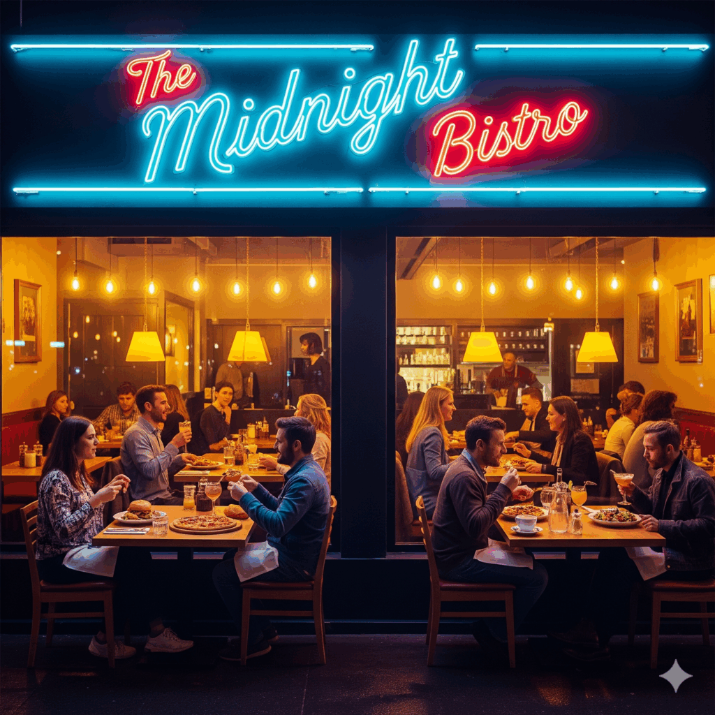 Come and enjoy fresh, tasty food and a relaxing atmosphere at a late night restaurant in Hyderabad.”