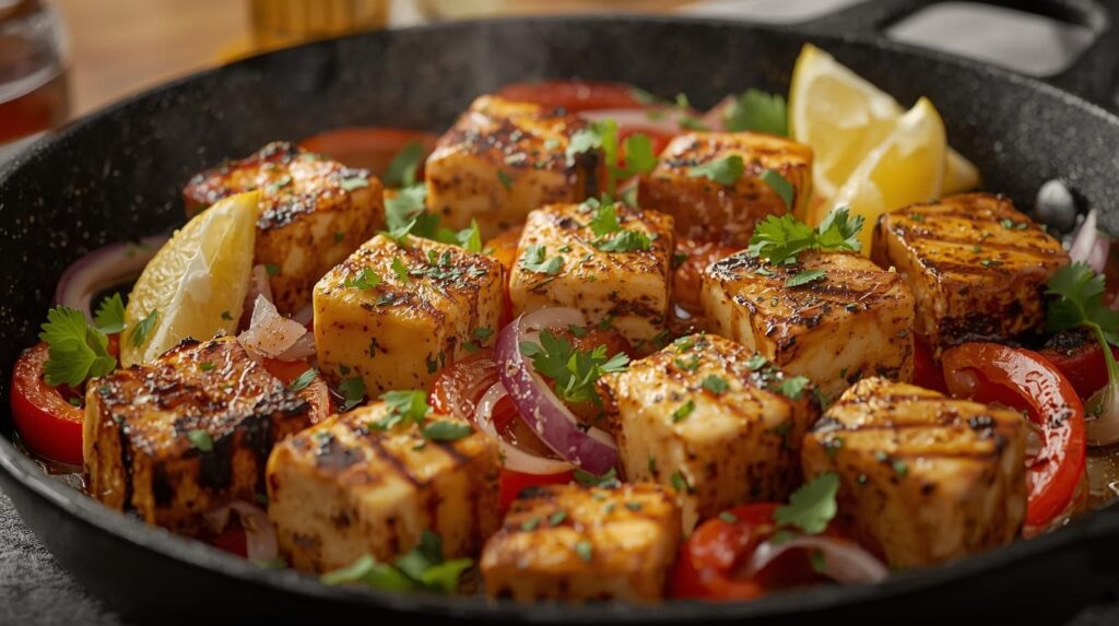get spicy paneer tikka in a famous restaurant in Hyderabad.